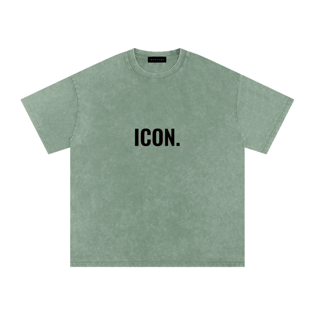 ICON. T-Shirt Snow Washed Oversized  | BECAUSE Official