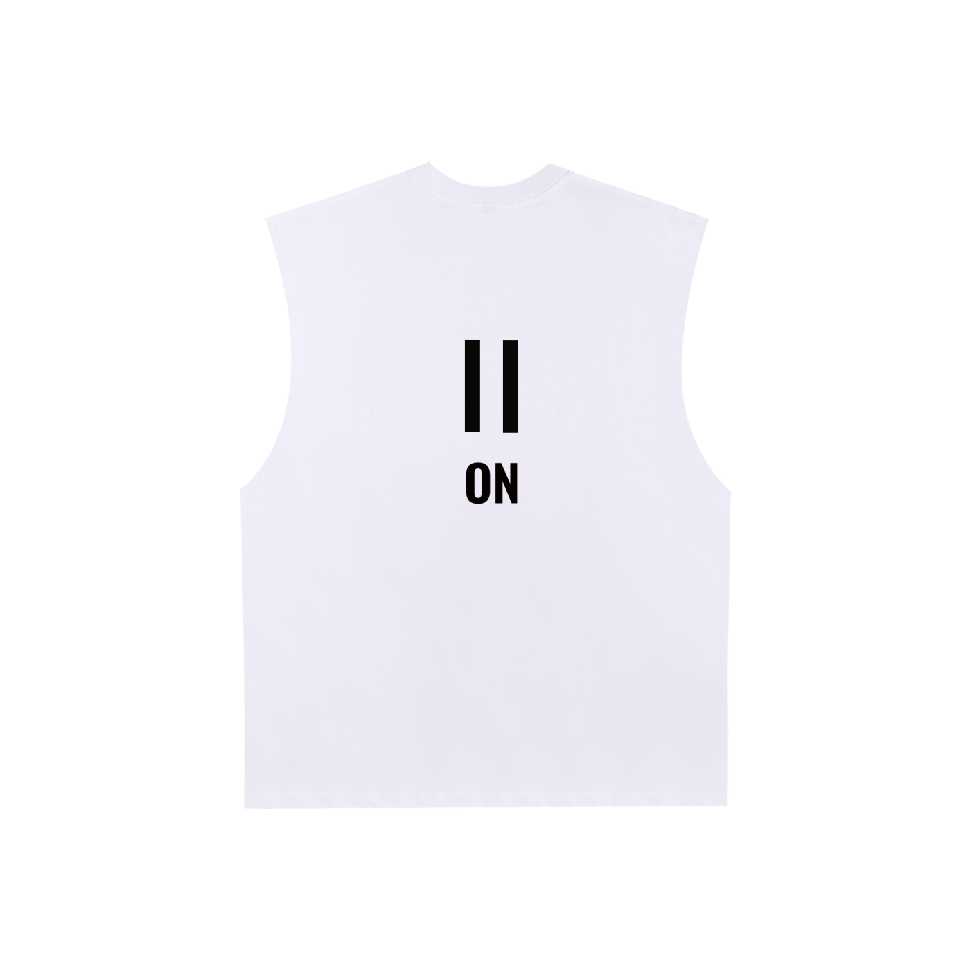 PORQUE MOOD. Camiseta sin mangas de algodón con borde sin rematar | BECAUSE Oficial