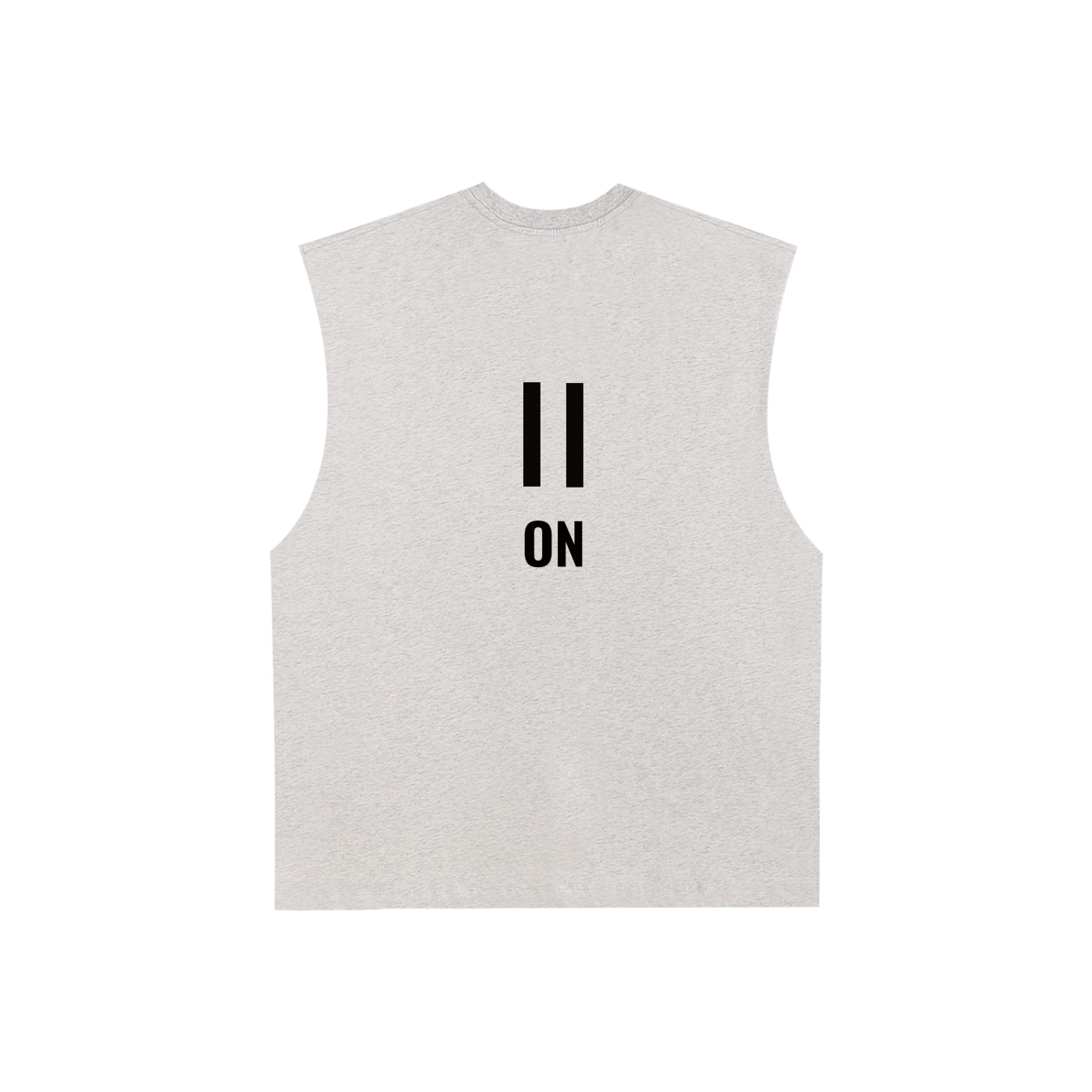 PORQUE MOOD. Camiseta sin mangas de algodón con borde sin rematar | BECAUSE Oficial