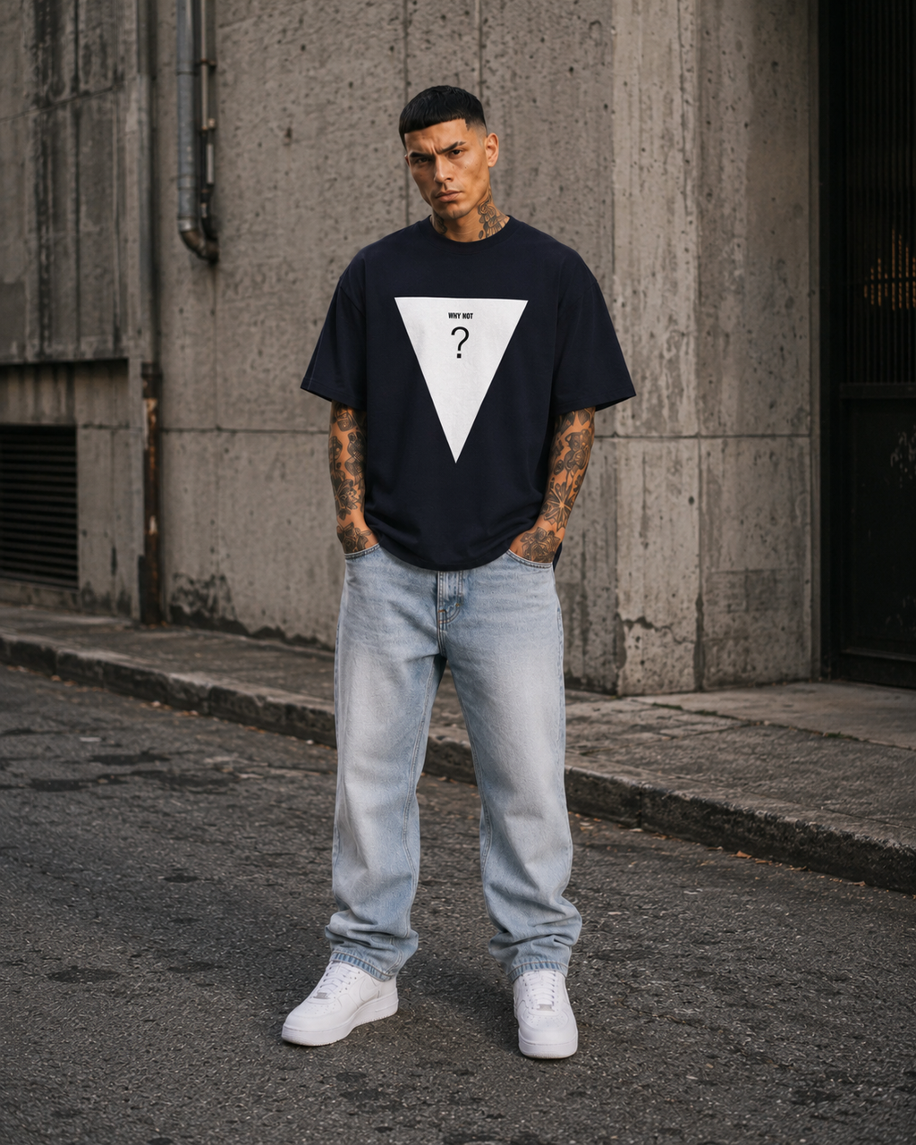 BECAUSE NOT NOW T-Shirt Why Not Black | BECAUSE Official