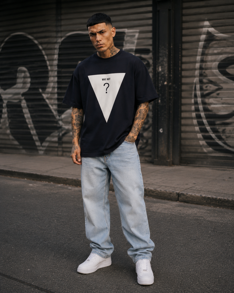 BECAUSE NOT NOW T-Shirt Why Not Black | BECAUSE Official