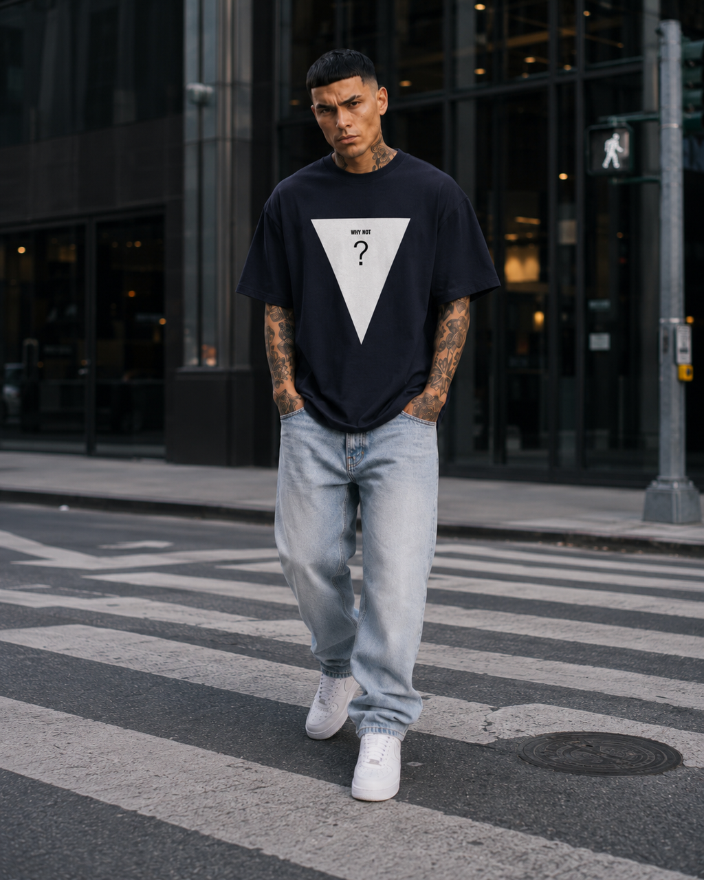 BECAUSE NOT NOW T-Shirt Why Not Black | BECAUSE Official