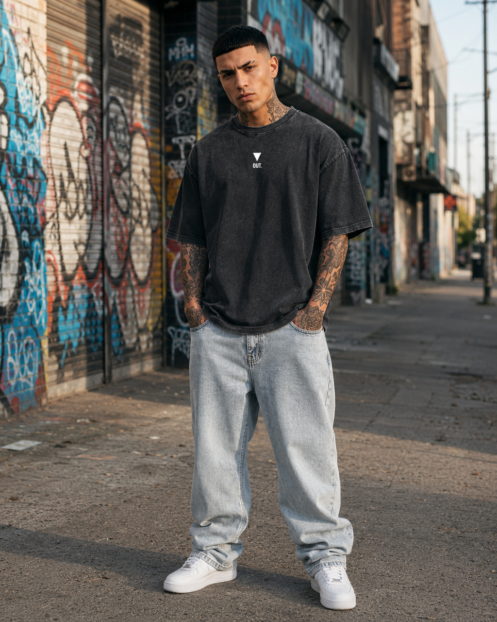 BECAUSE OUT. T-Shirt Washed | BECAUSE Official