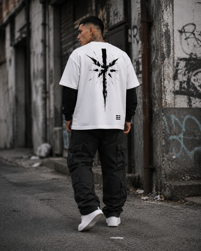 BECAUSE ICON Layered Contrast Sleeve T-Shirt | BECAUSE Official