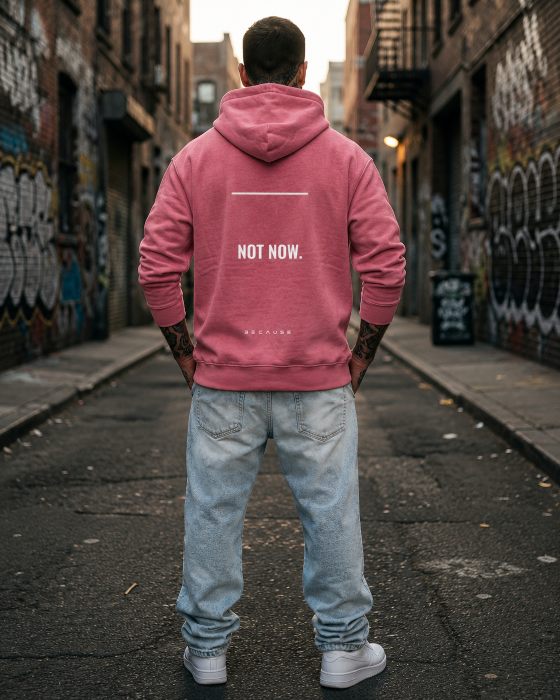 BECAUSE NOT NOW. Hoodie | BECAUSE Official