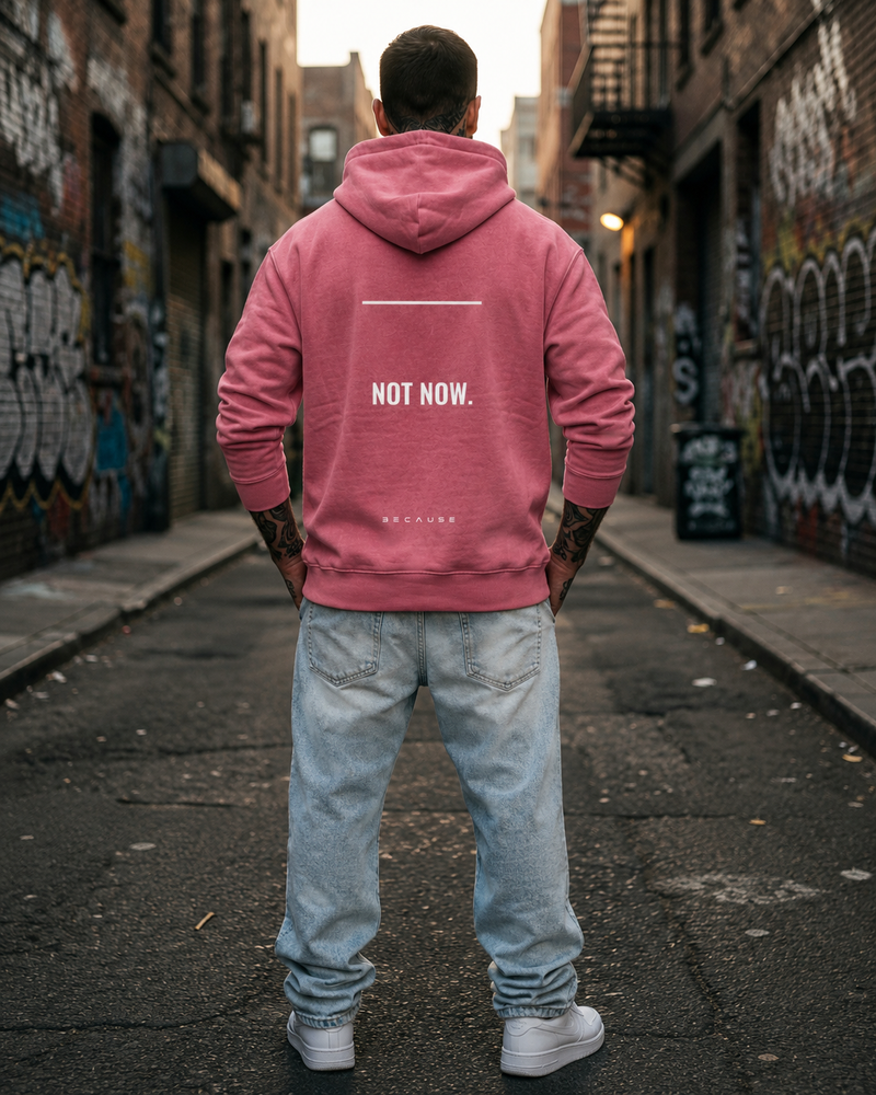 BECAUSE NOT NOW. Hoodie | BECAUSE Official