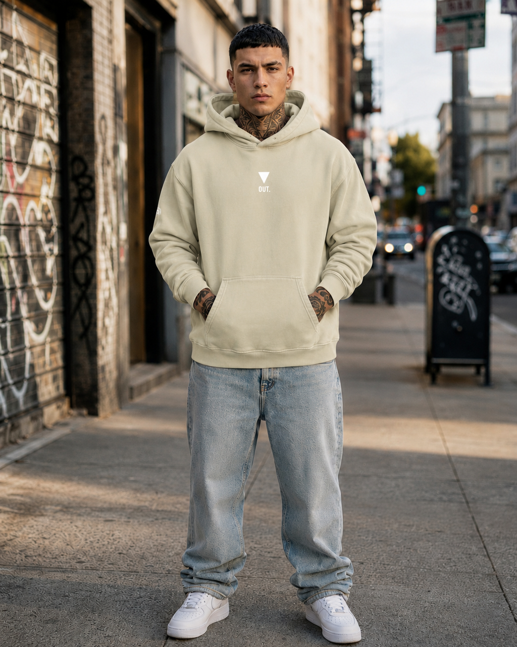 BECAUSE OUT. Fleeced Boxy Hoodie | BECAUSE Official