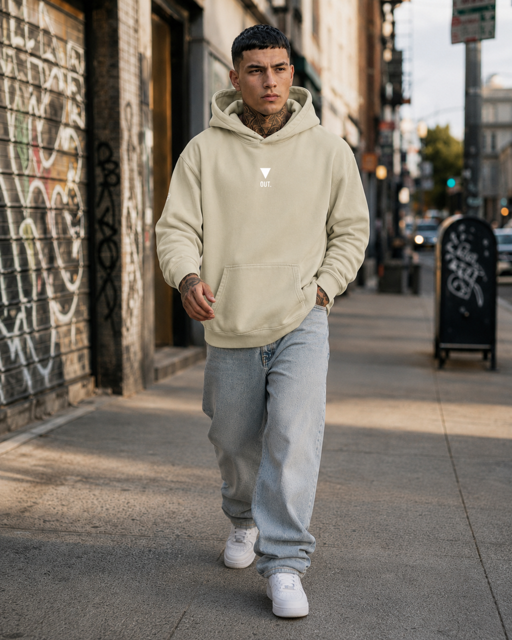 BECAUSE OUT. Fleeced Boxy Hoodie | BECAUSE Official