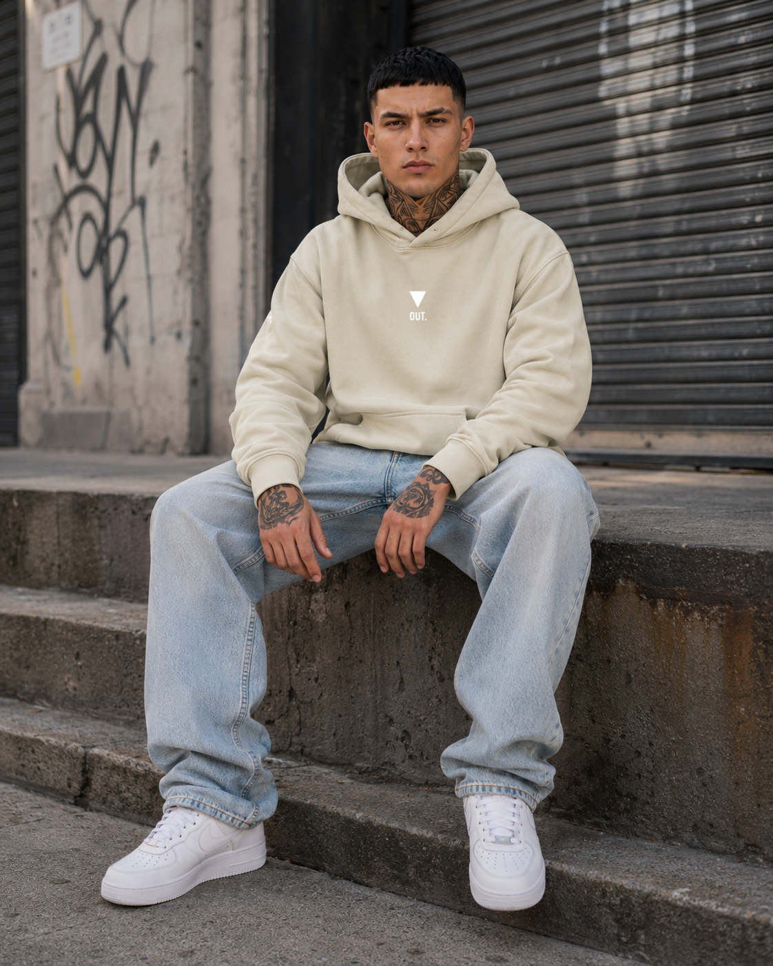 BECAUSE OUT. Fleeced Boxy Hoodie | BECAUSE Official