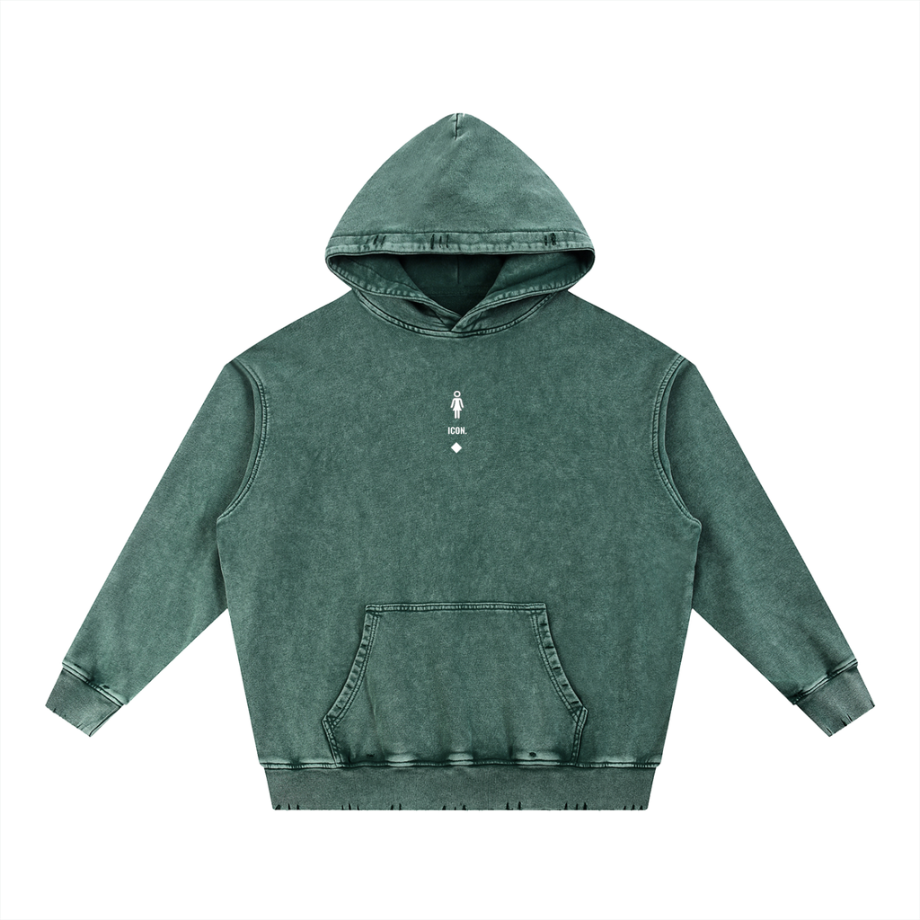 ICON. Wash Hand High Traffic Hoodie | BECAUSE Official